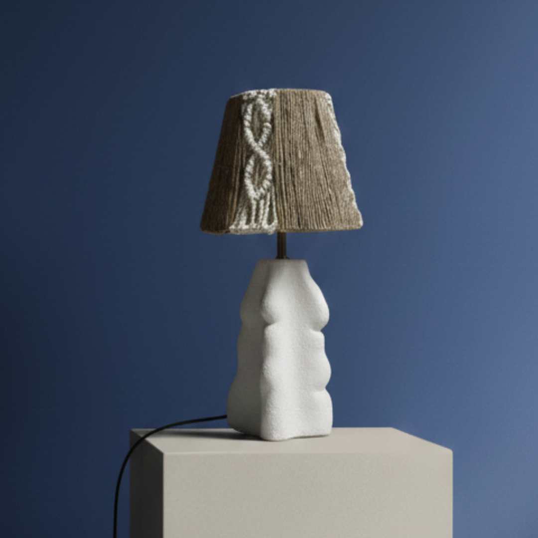 Edged Pottery Lamp