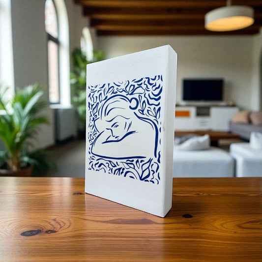 Blue Woman Decor Book