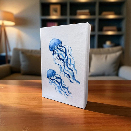 Blue Jellyfish Decor Book
