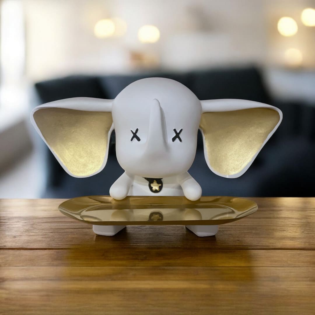 Elephant with a Plate